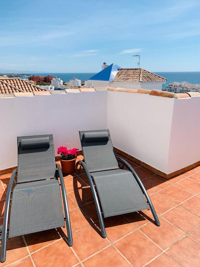 Penthouse Mit Private Dachterrasse Und Blick Auf Das Meer, Berge ,Hafen Estepona Exterior photo